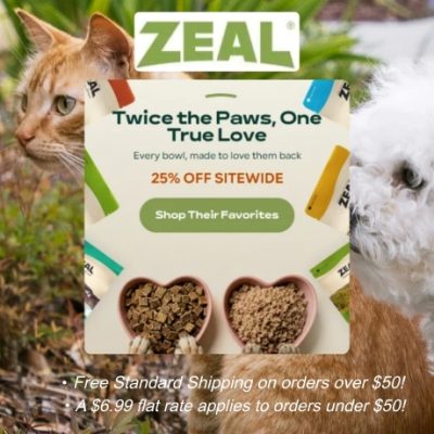 ZEAL was founded in 1999 and was created to set a higher standard in pet nutrition. Built upon trust, responsibility, and a deep connection between pets and their owners. Our philosophy asserts responsible sourcing, ethical production, and steadfast quality.