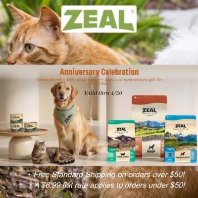ZEAL was founded in 1999 and was created to set a higher standard in pet nutrition. Built upon trust, responsibility, and a deep connection between pets and their owners. Our philosophy asserts responsible sourcing, ethical production, and steadfast quality.