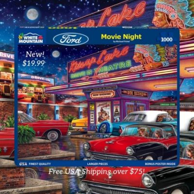 White Mountain Puzzles has crafted the highest quality of puzzles for over 30 years for your family to enjoy. They offer colorful jigsaw puzzles from recognized artists available for all ages and at all levels of difficulty. Over 50,000 reviews from happy customers.